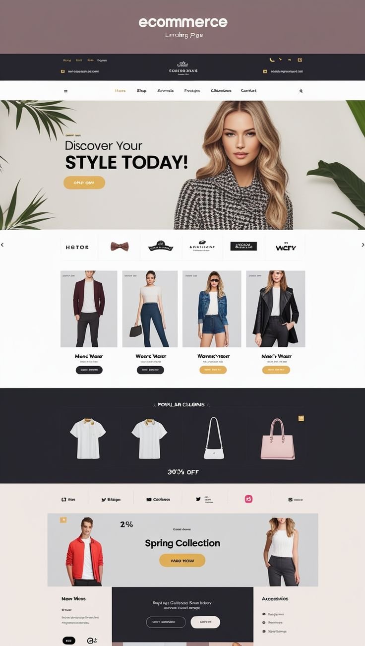 Sustainable Fashion - Eco-Friendly Clothing Store Landing Page